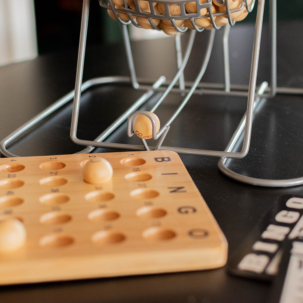 Jeu de Bingo Loto et Plateau en Bois Premium - Jeu d'Ambiance