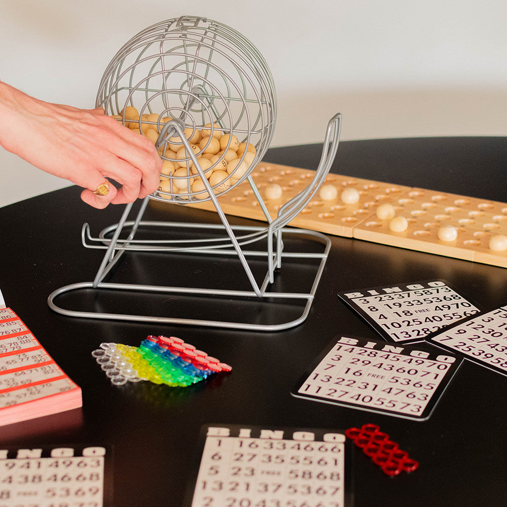 Jeu de Bingo Loto et Plateau en Bois Premium - Jeu d'Ambiance