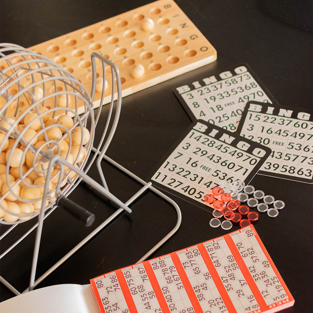 Jeu de Bingo Loto et Plateau en Bois Premium - Jeu d'Ambiance