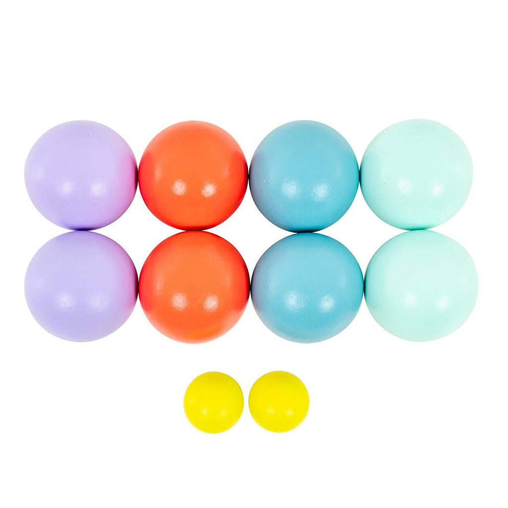 Jeu de boules bois FSC multi couleur