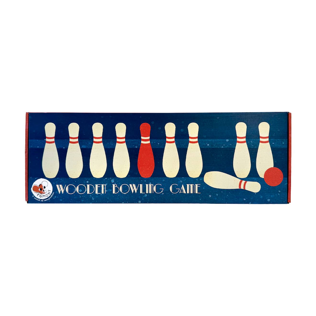 Jeu de bowling en bois blanc