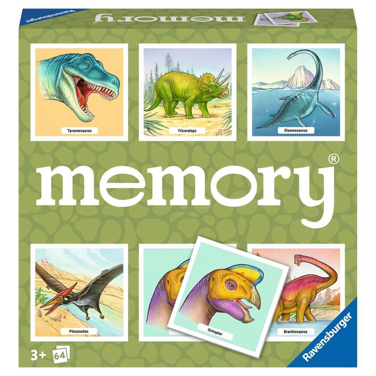 Jeu de carte de mémoire de dinosaure d/f multicolore