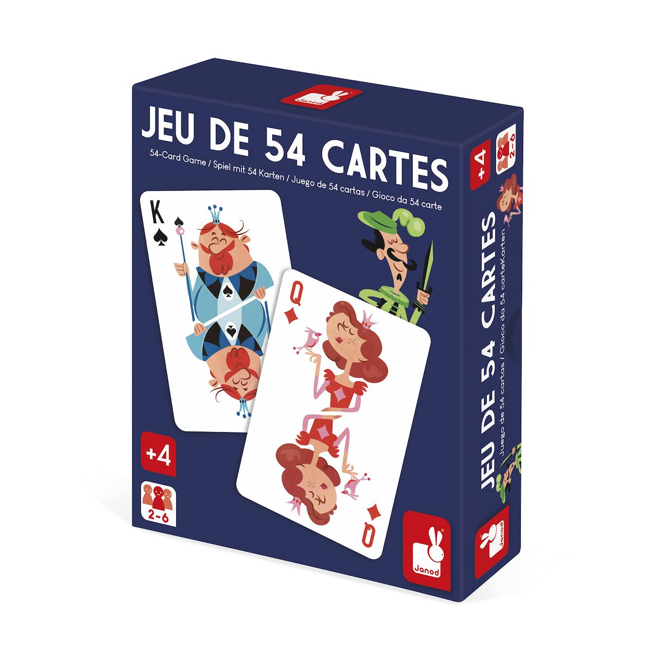 Jeu de cartes 54 pièces thème fête foraine multicolore