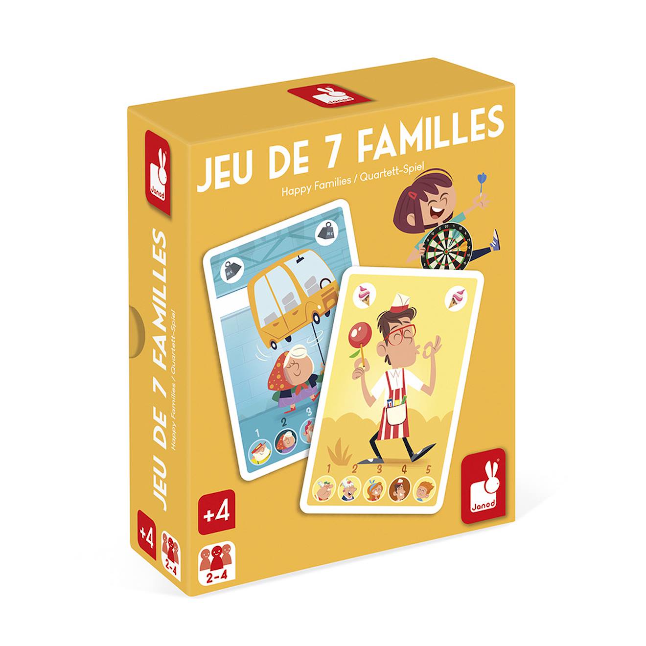 Jeu de cartes 7 familles- la fête foraine multicolore