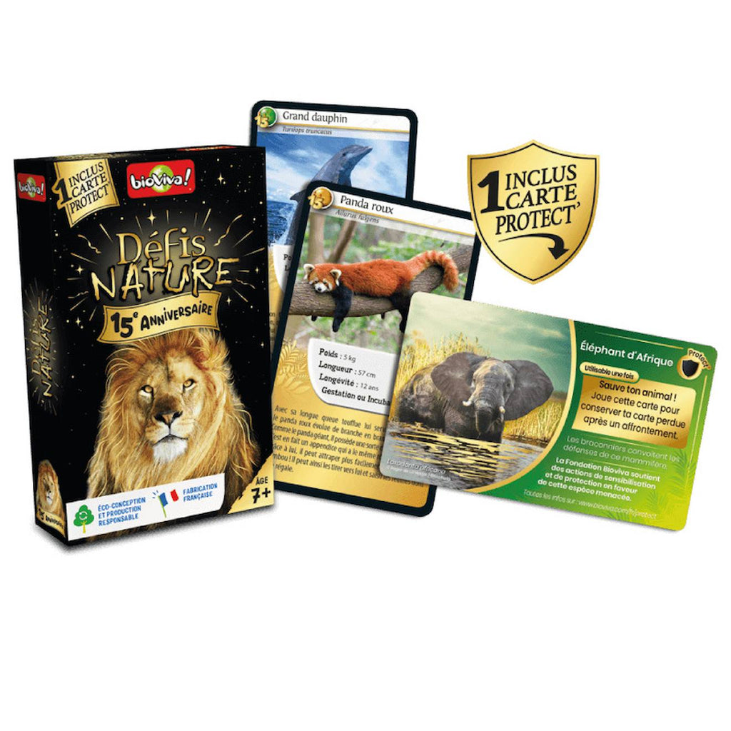 Jeu de cartes défis nature - 15ème anniversaire - fabriqué en france multicolore