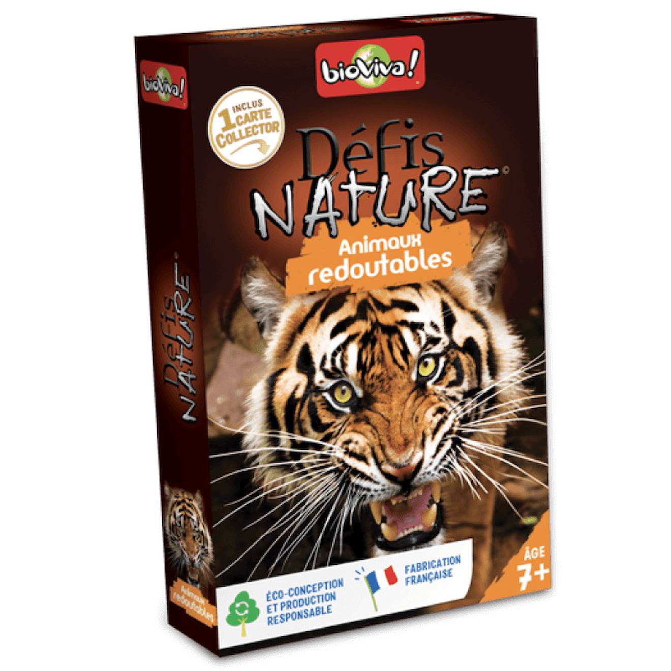 Jeu de cartes défis nature - animaux redoutables - fabriqué en france multicolore