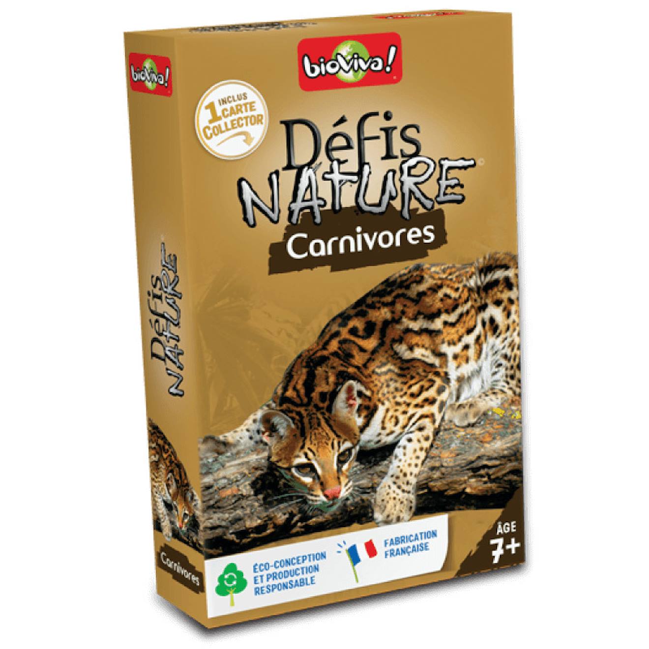 Jeu de cartes défis nature - carnivores - fabriqué en france multicolore