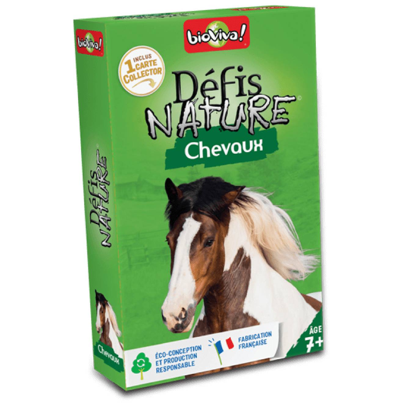 Jeu de cartes défis nature - chevaux - fabriqué en france multicolore