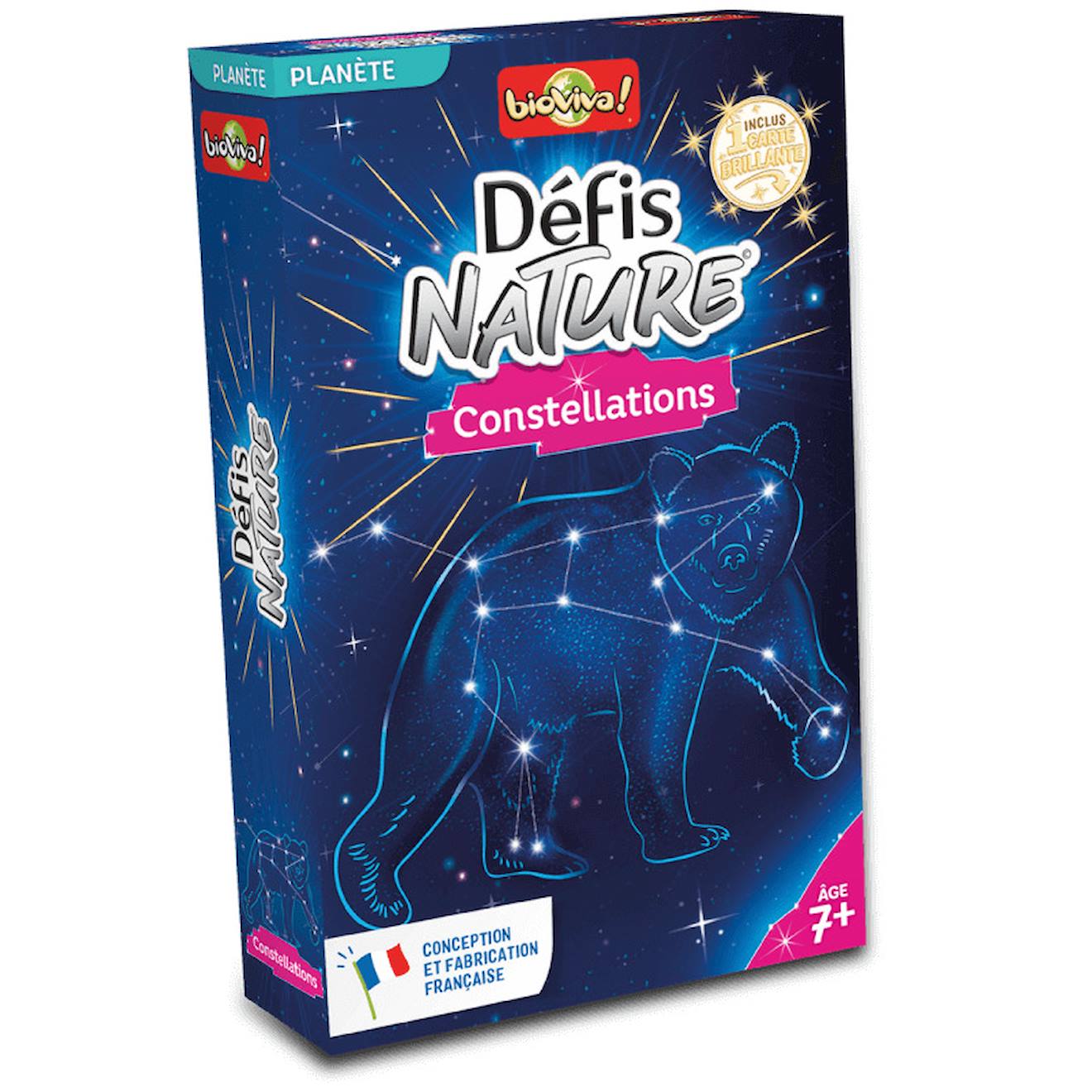 Jeu de cartes défis nature - constellations - fabriqué en france multicolore