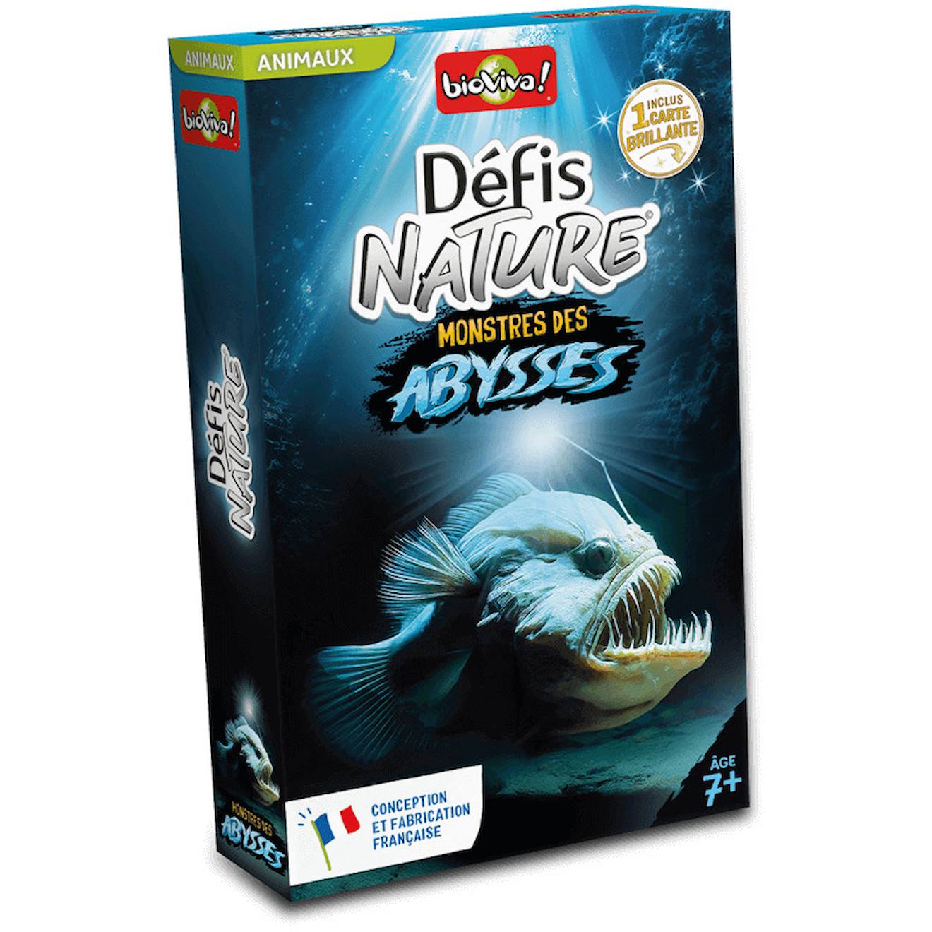 Jeu de cartes défis nature - monstres des abysses - fabriqué en france multicolore
