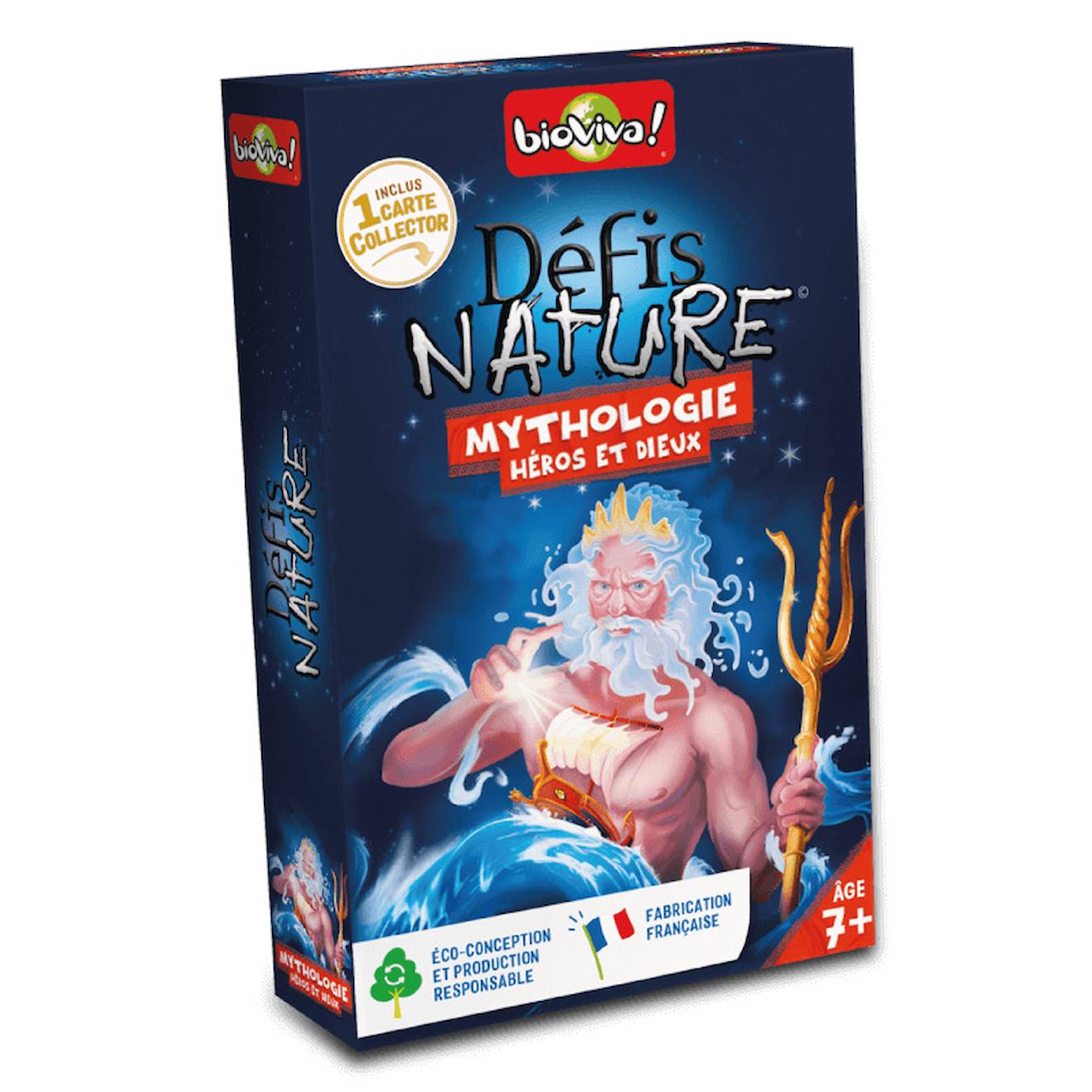 Jeu de cartes défis nature - mythologie héros et dieux - fabriqué en france multicolore