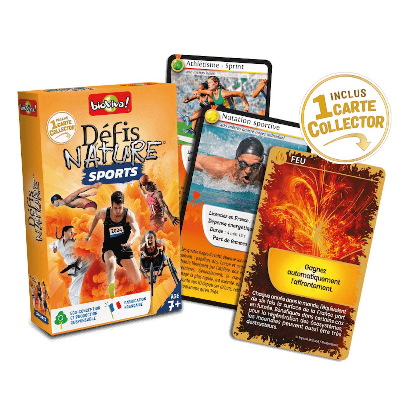 Jeu de cartes défis nature - sports - fabriqué en france multicolore