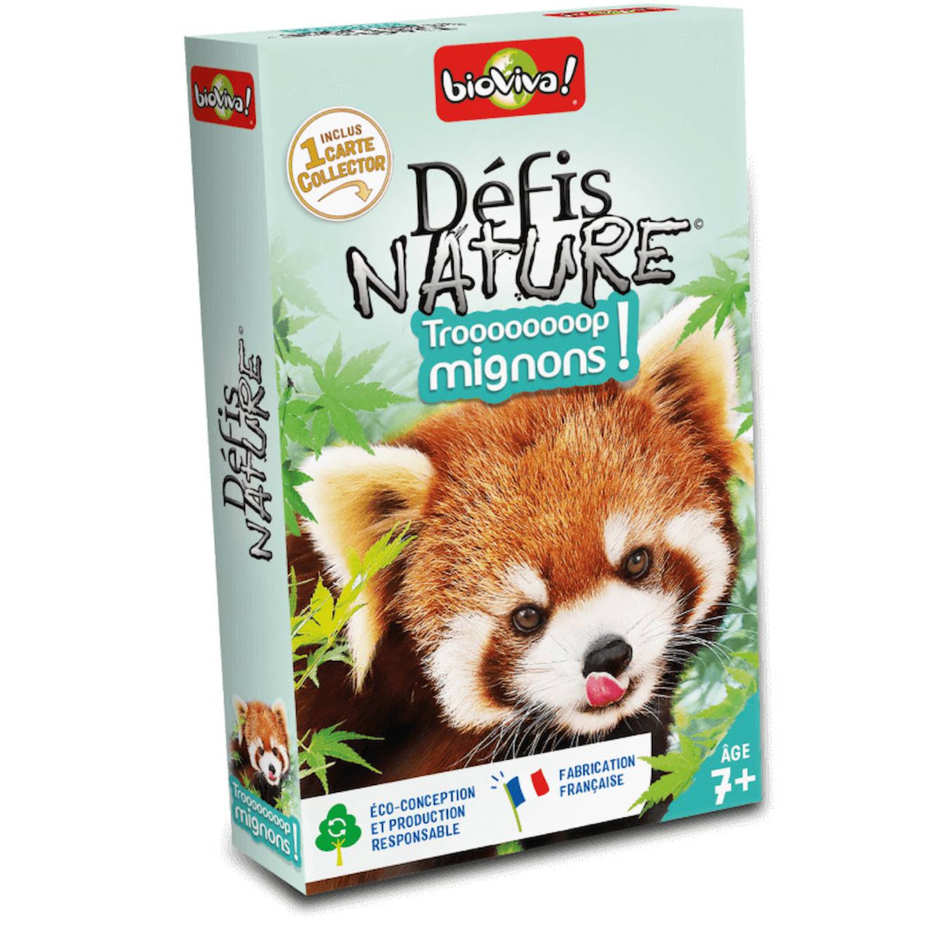 Jeu de cartes défis nature - trop mignons - fabriqué en france multicolore