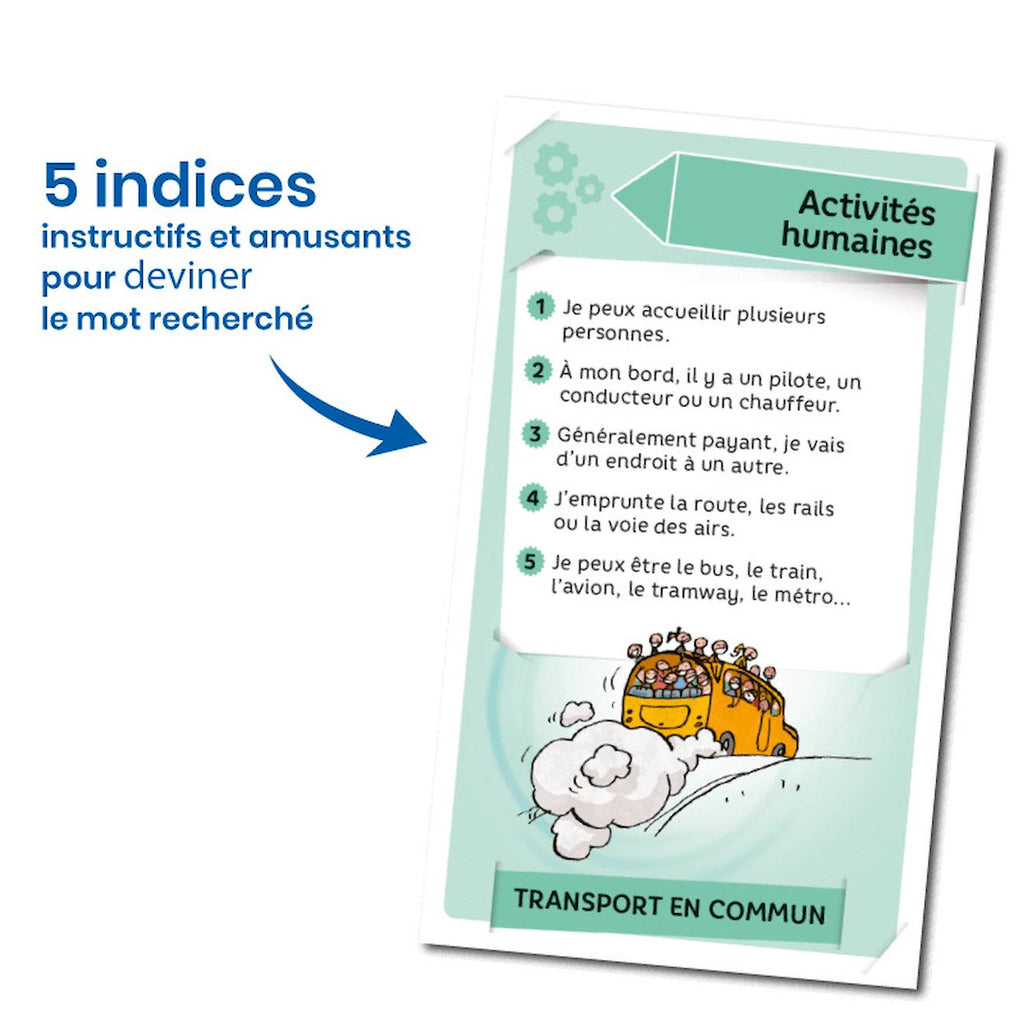 Jeu de cartes énigmes - environnement - fabriqué en france multicolore