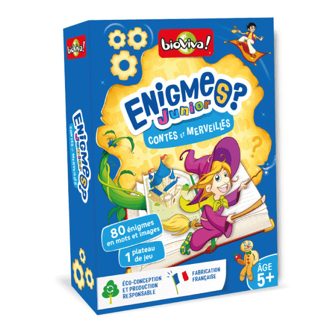 Jeu de cartes énigmes junior - contes et merveilles - fabriqué en france multicolore