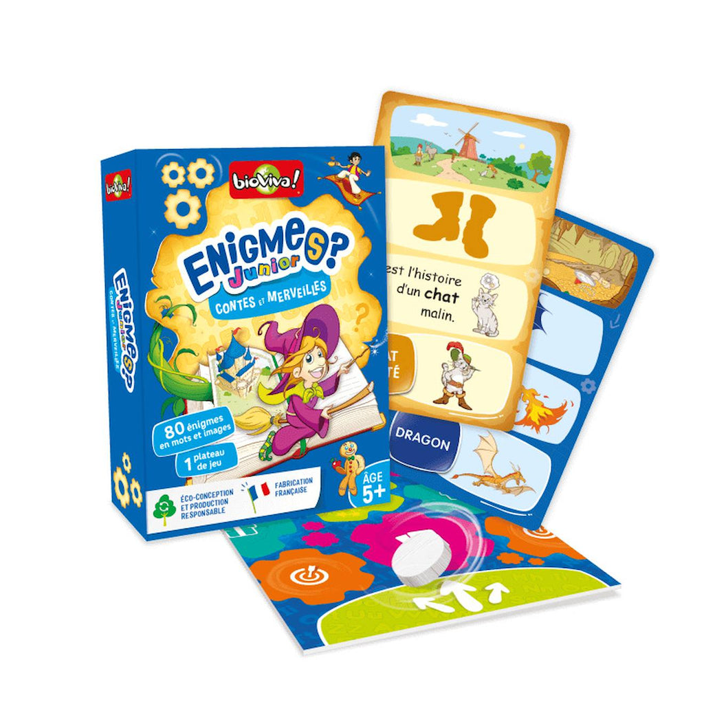 Jeu de cartes énigmes junior - contes et merveilles - fabriqué en france multicolore