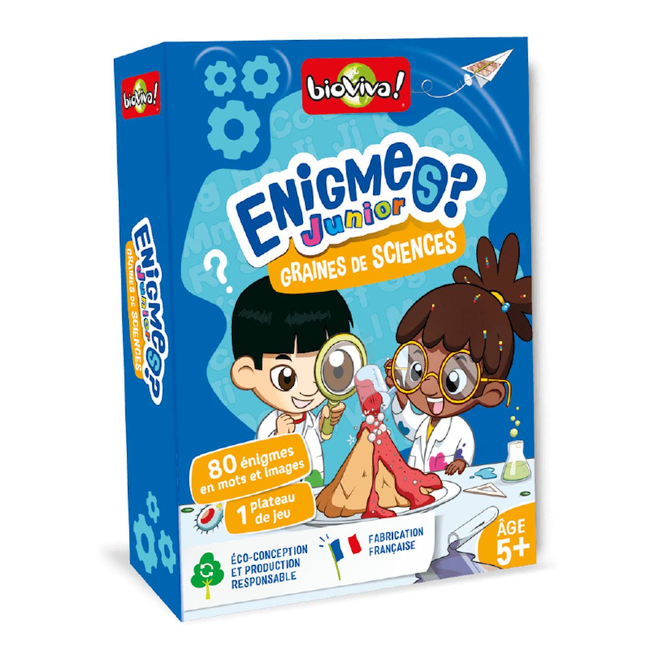Jeu de cartes énigmes junior - graines de sciences - fabriqué en france multicolore