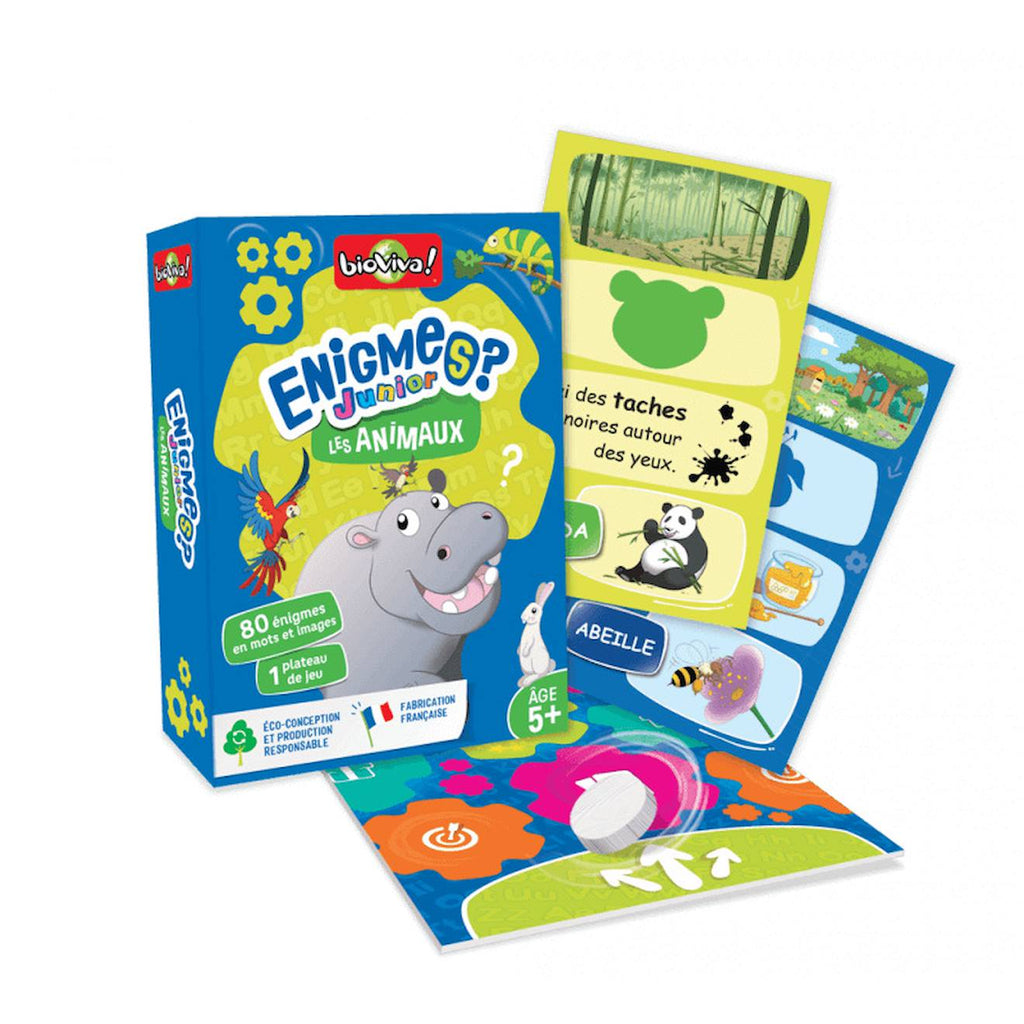 Jeu de cartes énigmes junior - les animaux - fabriqué en france multicolore
