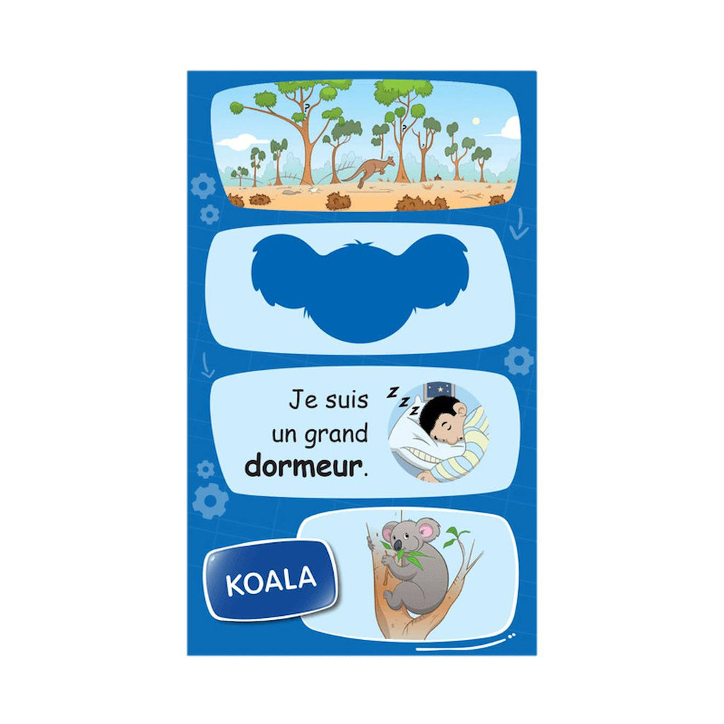 Jeu de cartes énigmes junior - les animaux - fabriqué en france multicolore