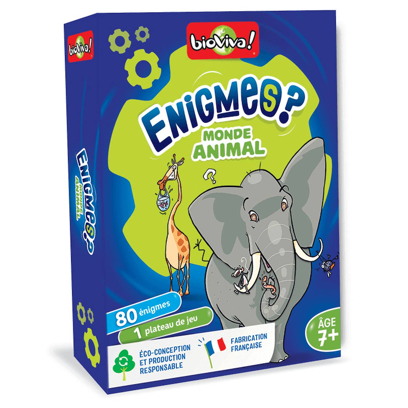 Jeu de cartes énigmes - monde animal - fabriqué en france multicolore