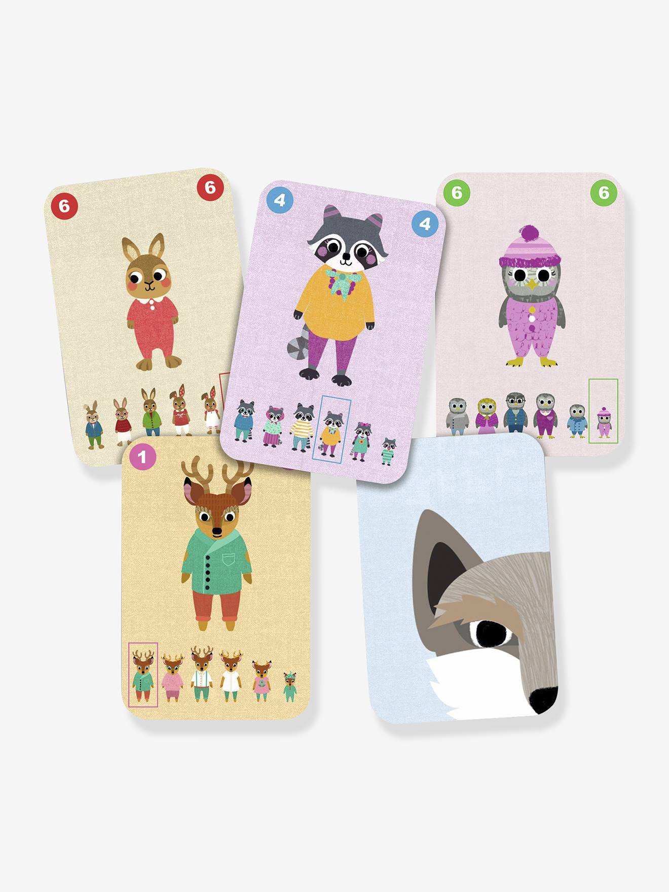 Jeu de cartes familou bleu