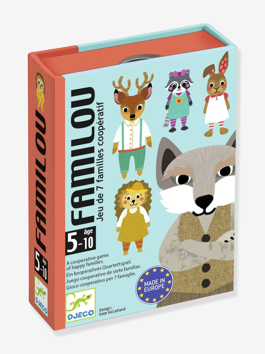 Jeu de cartes familou bleu