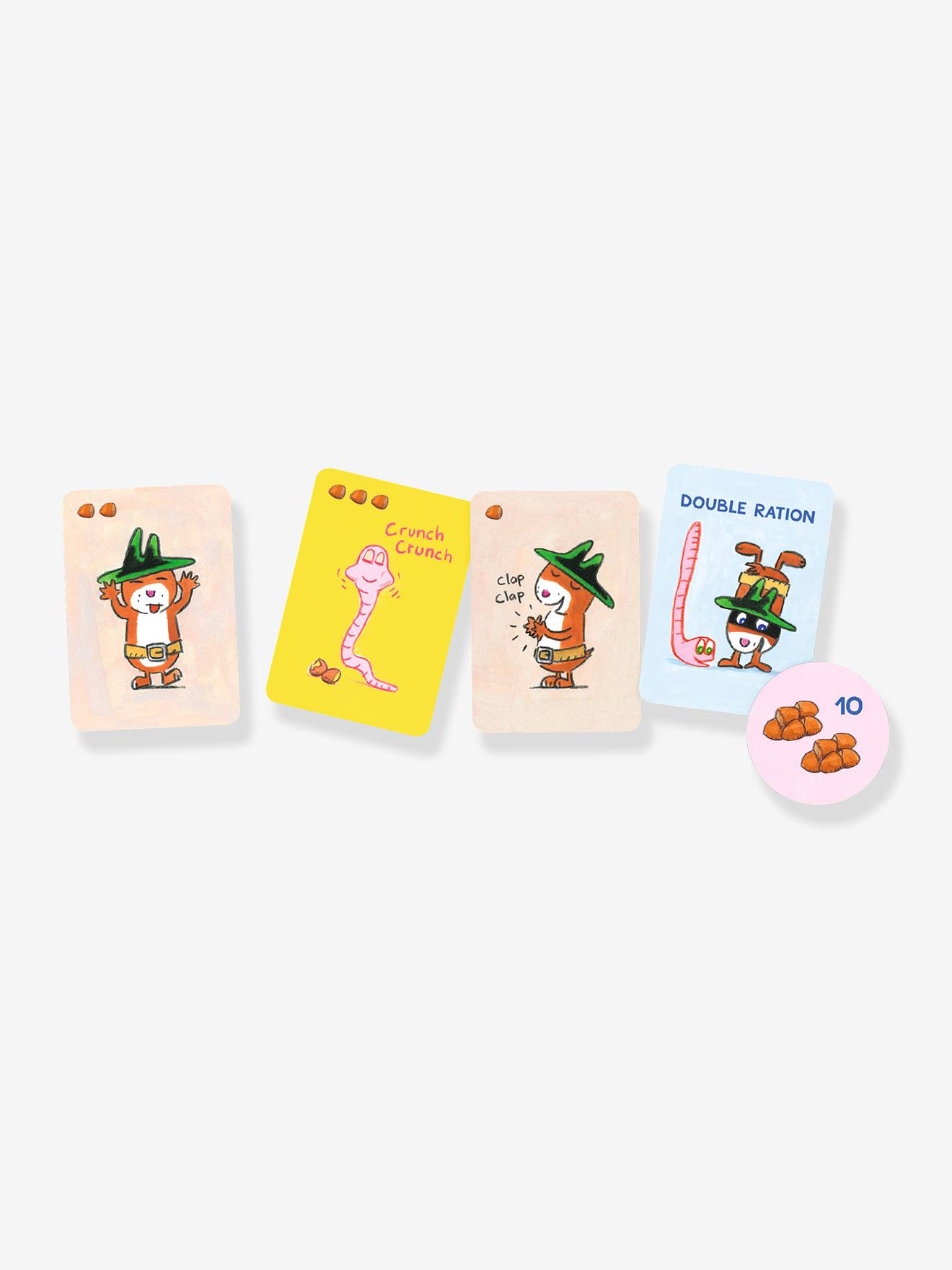 Jeu de cartes haut les pattes multicolore