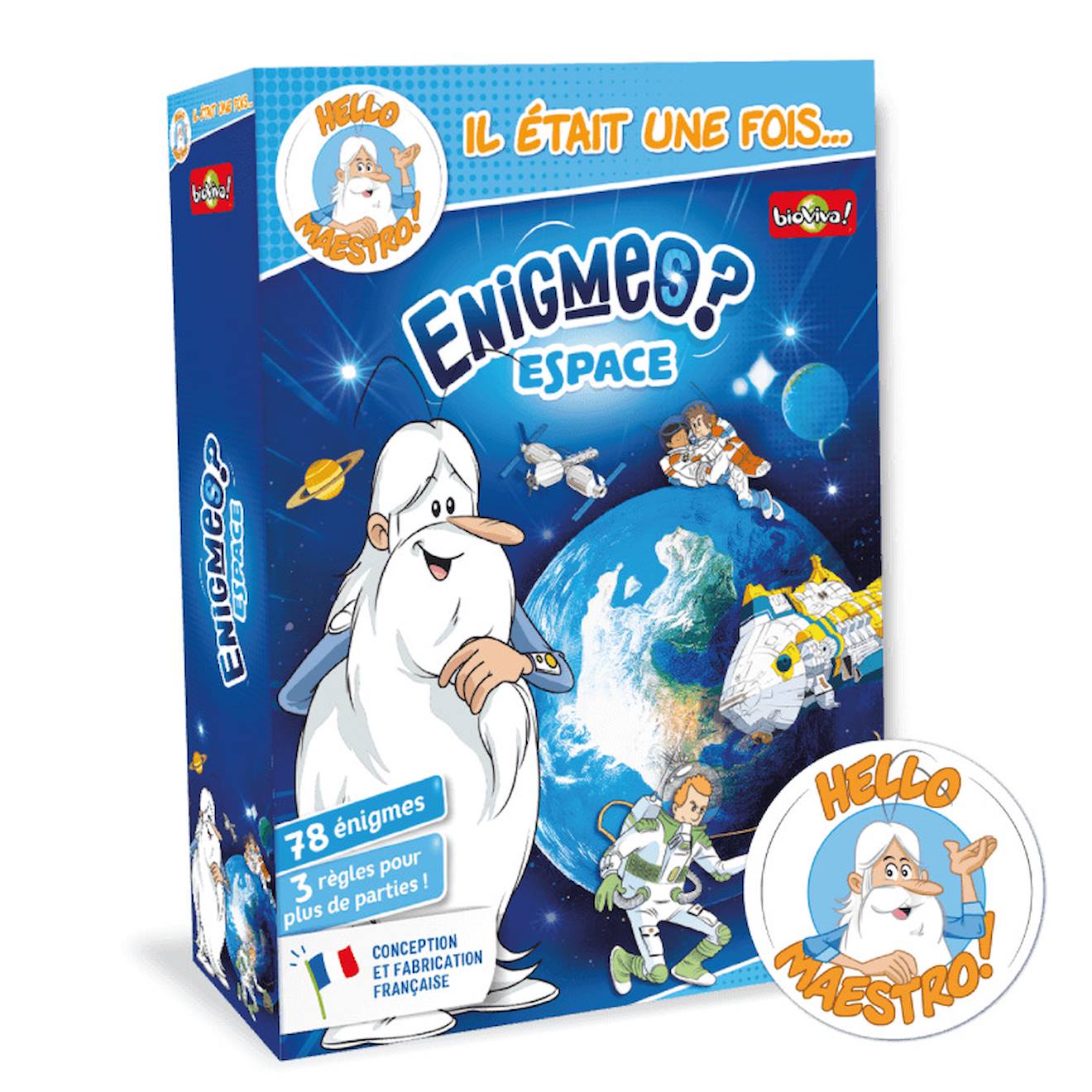 Jeu de cartes il était une fois… énigmes espace - fabriqué en france multicolore