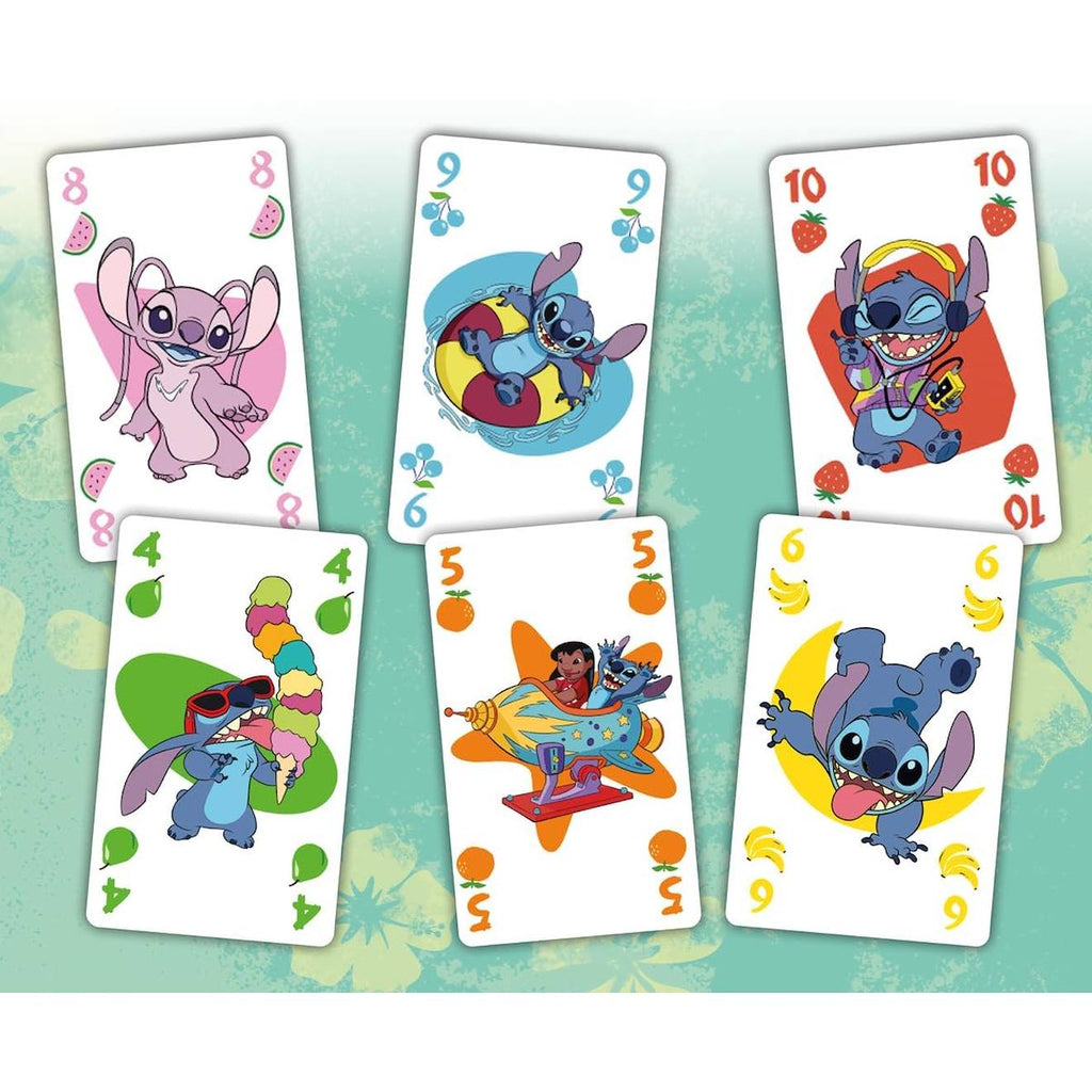 Jeu de cartes level 8 Stitch bleu