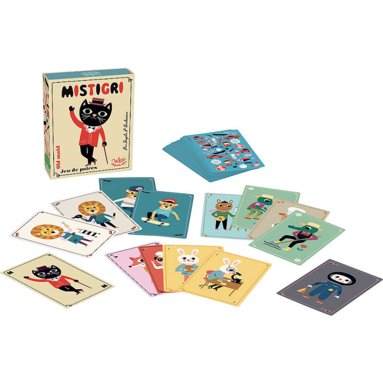 Jeu de cartes mistigri ingela p.arrhenius blanc