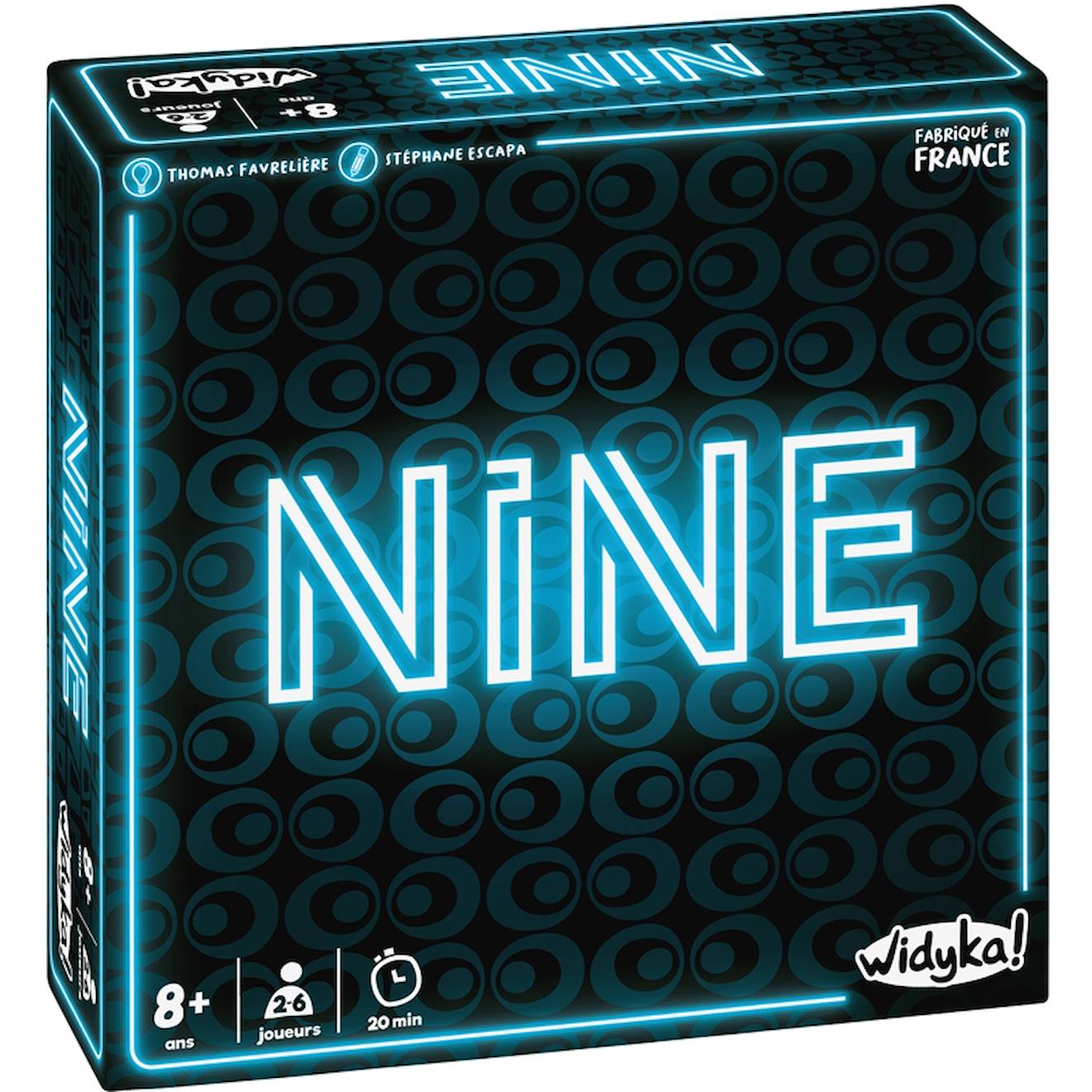 Jeu de cartes nine noir