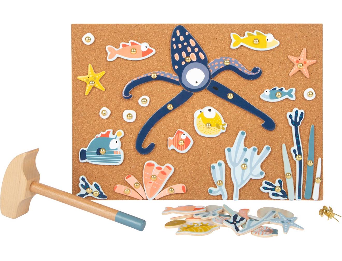 Jeu de clous la mer bleu