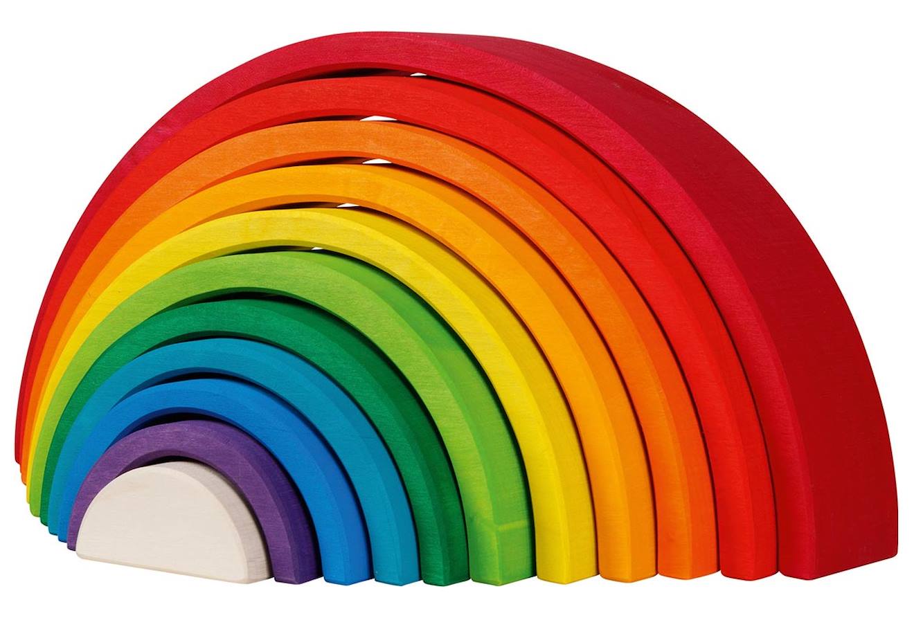 Jeu de construction arc-en-ciel rouge