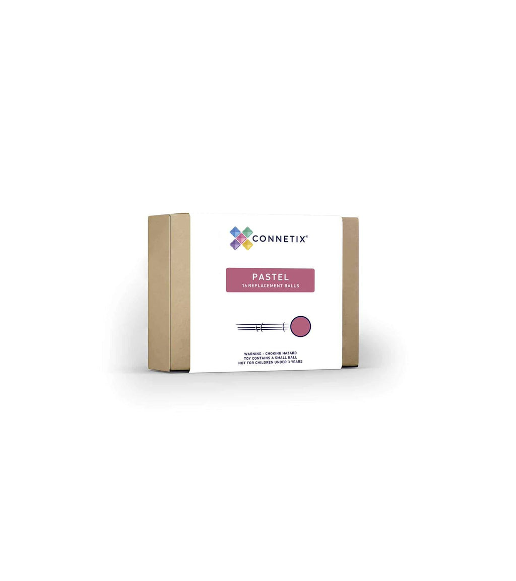 Jeu de construction magnétique pastel paquet de balles, 16 pièces pastel