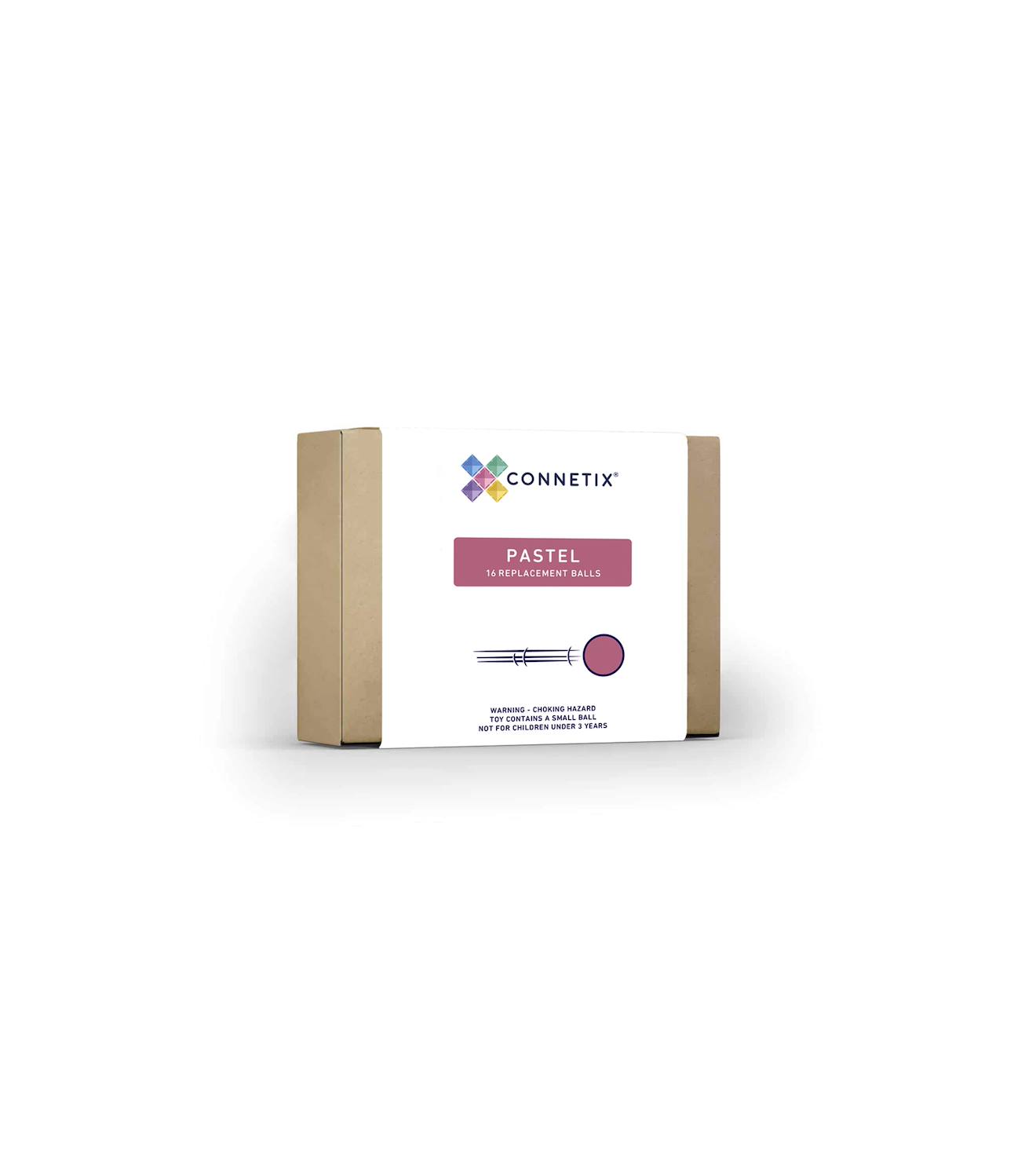 Jeu de construction magnétique pastel paquet de balles, 16 pièces pastel