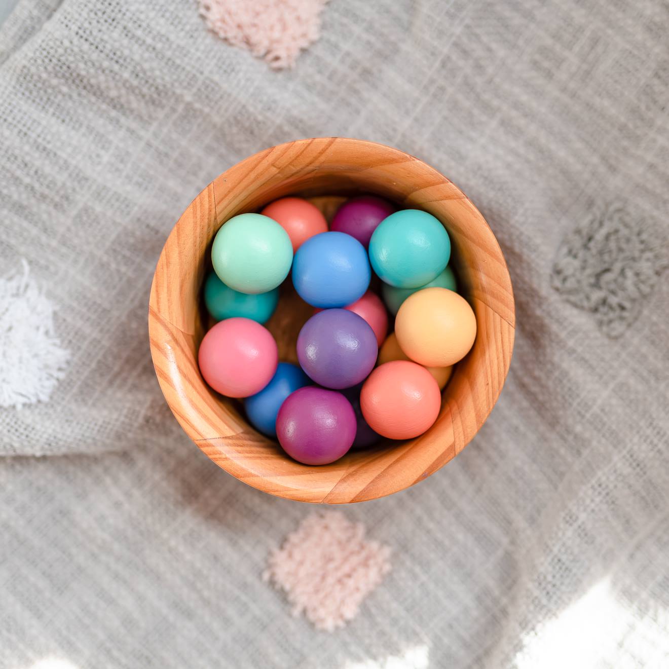 Jeu de construction magnétique pastel paquet de balles, 16 pièces pastel