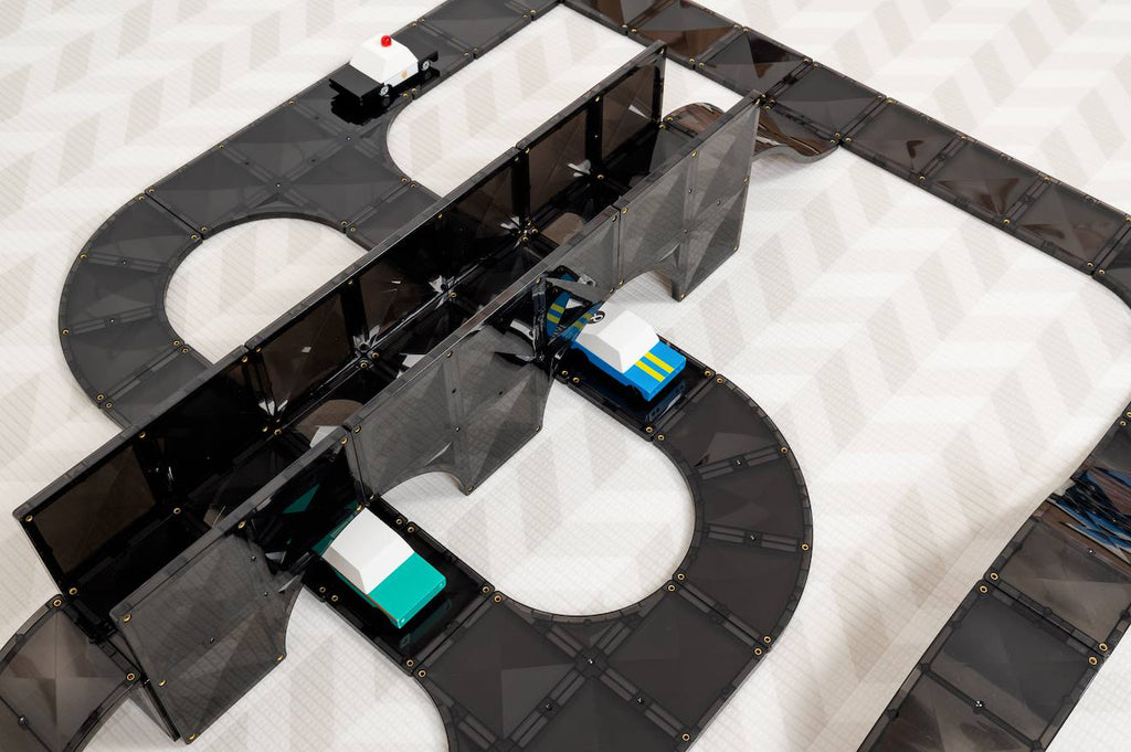 Jeu de construction magnétique roads pack de créative, 48 pièces noir