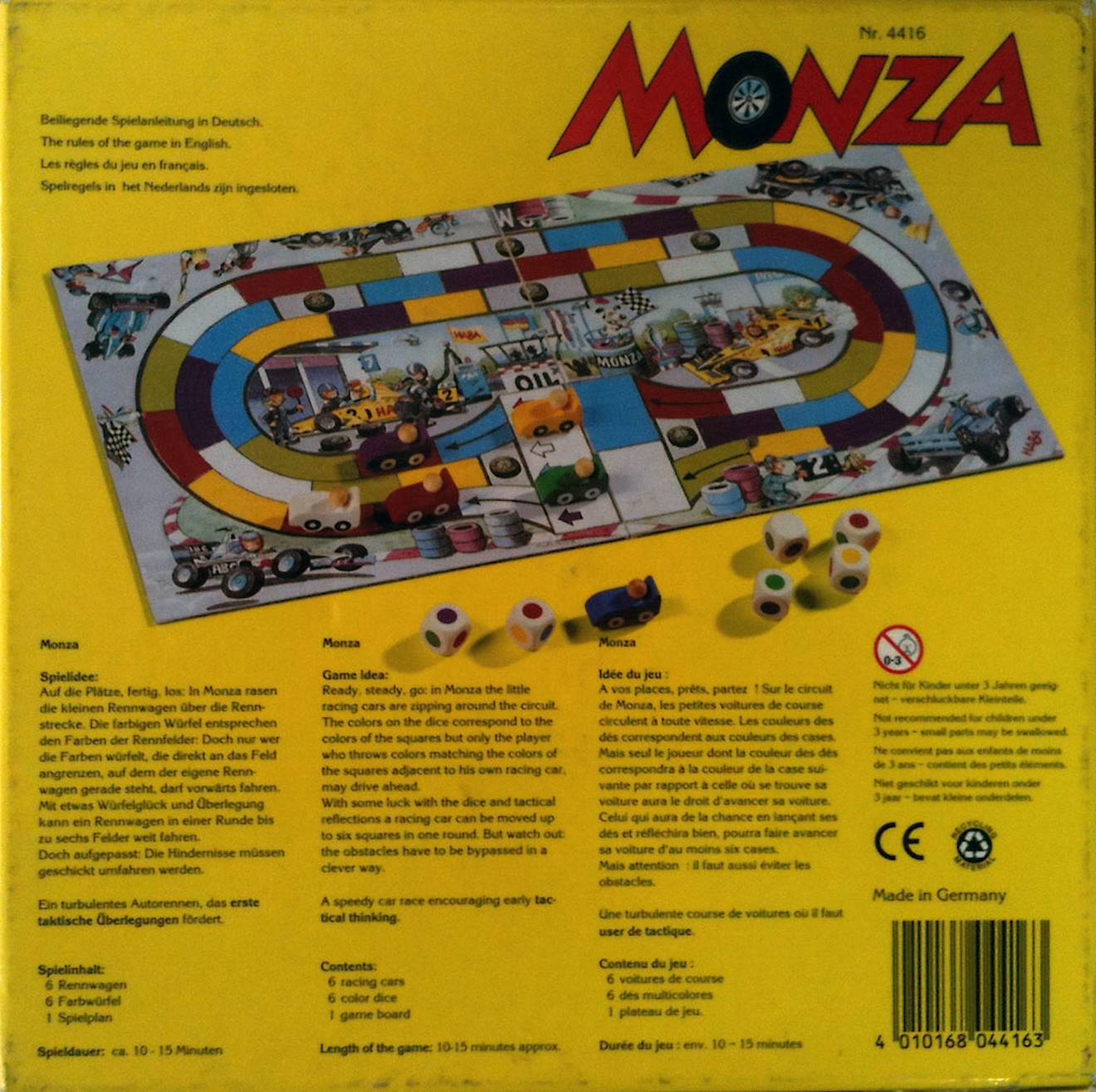 Jeu de course monza jaune