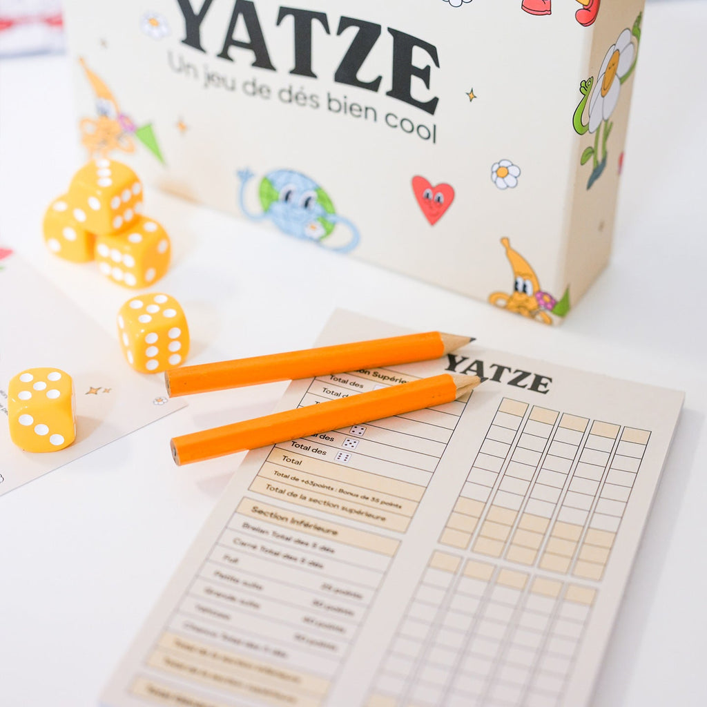 Jeu de Yam's, boîte et accessoires de jeu