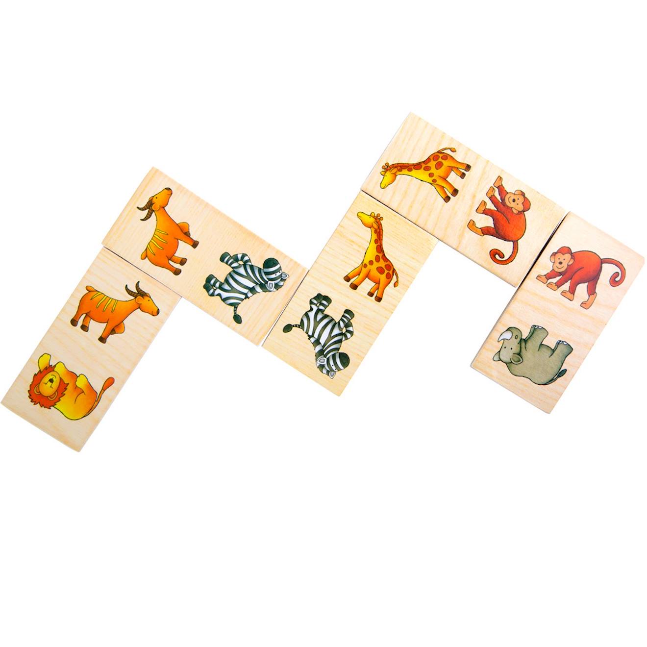 Jeu de domino safari beige