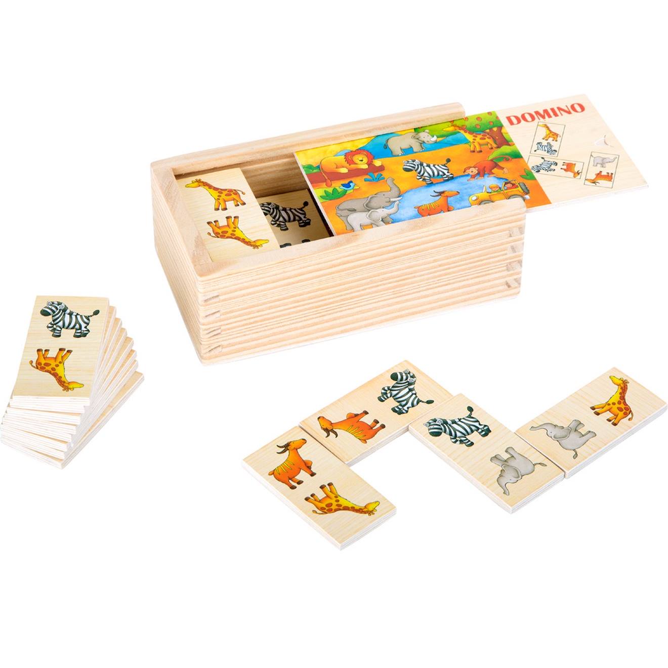Jeu de domino safari beige