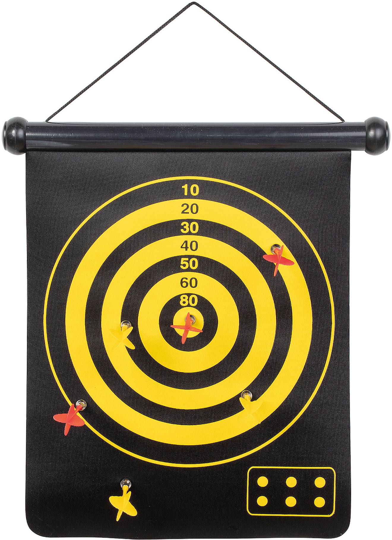 Jeu de fléchettes magnétiques 32 x 40 cm multicolore