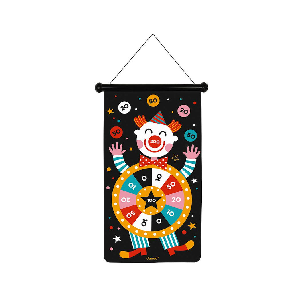 Jeu de fléchettes magnétiques cirque multicolore