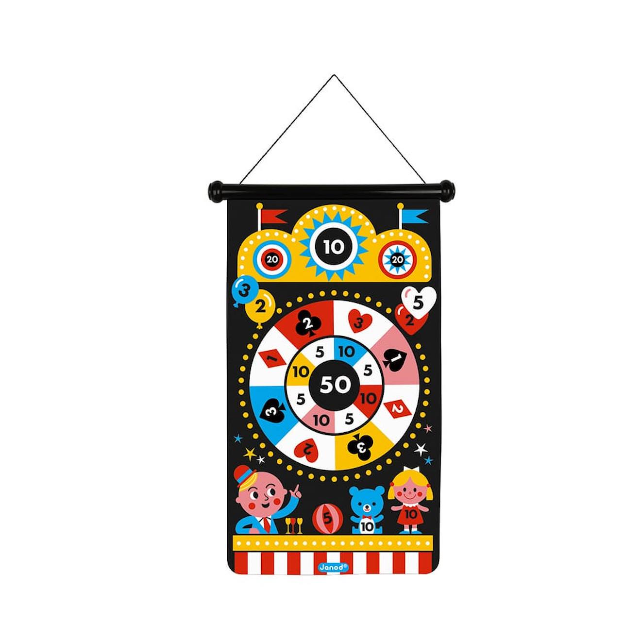 Jeu de fléchettes magnétiques la fete foraine multicolore