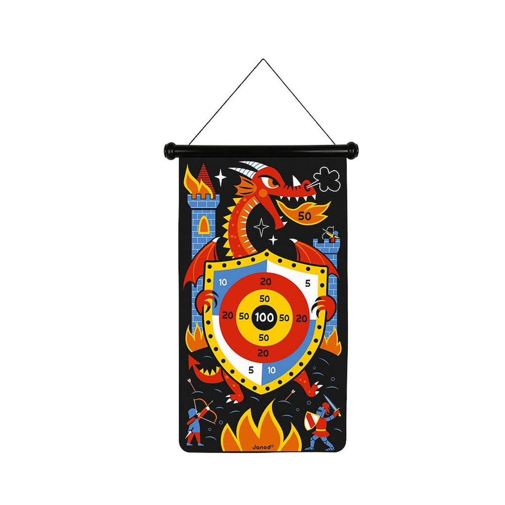 Jeu de fléchettes magnétiques les dragons multicolore
