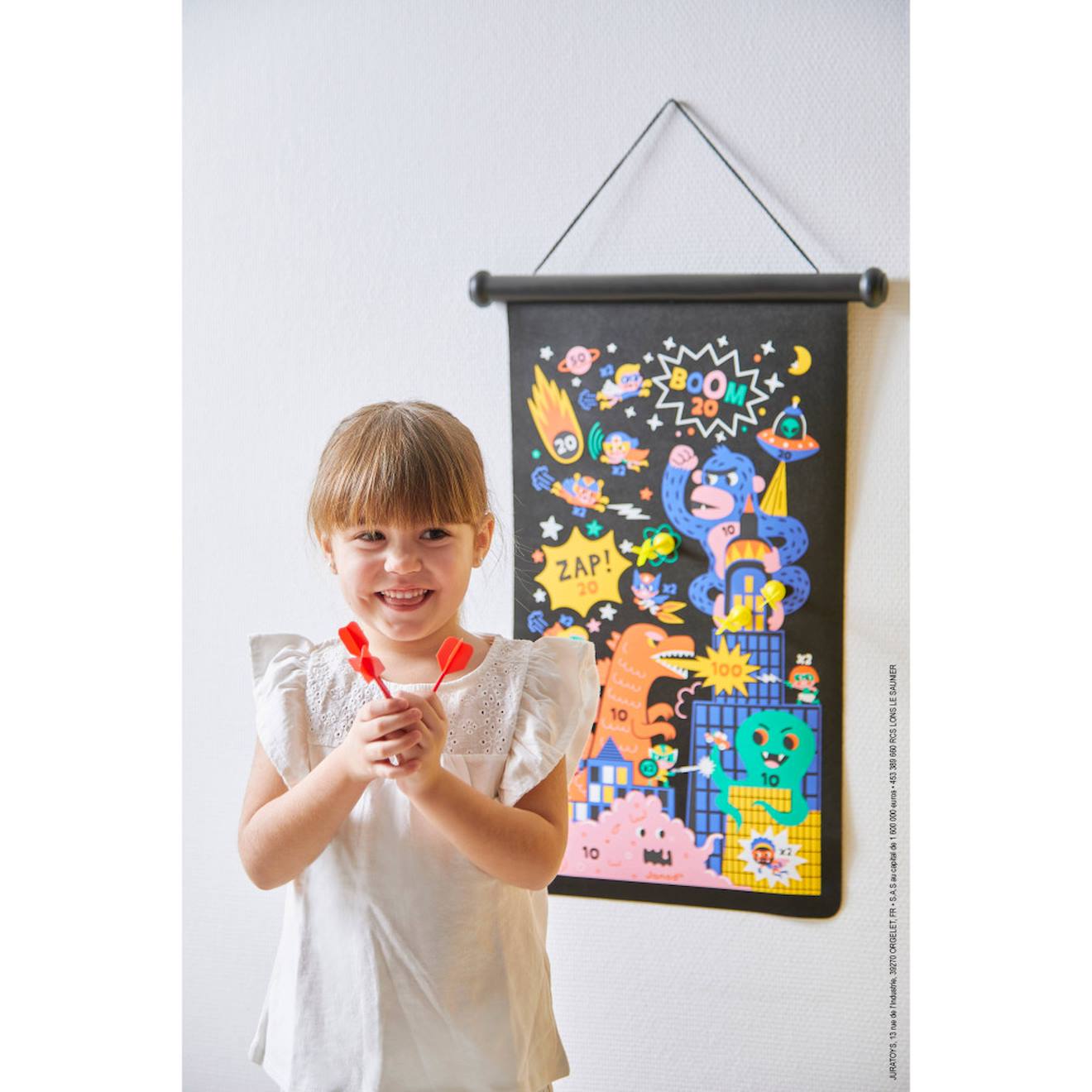 Jeu de fléchettes super heros multicolore