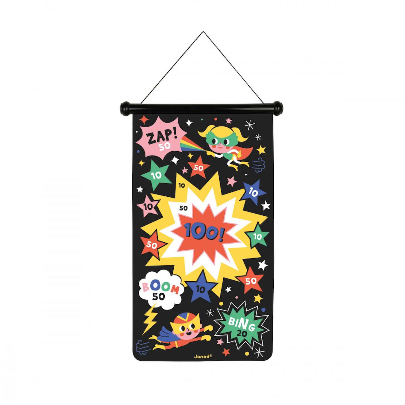 Jeu de fléchettes super heros multicolore