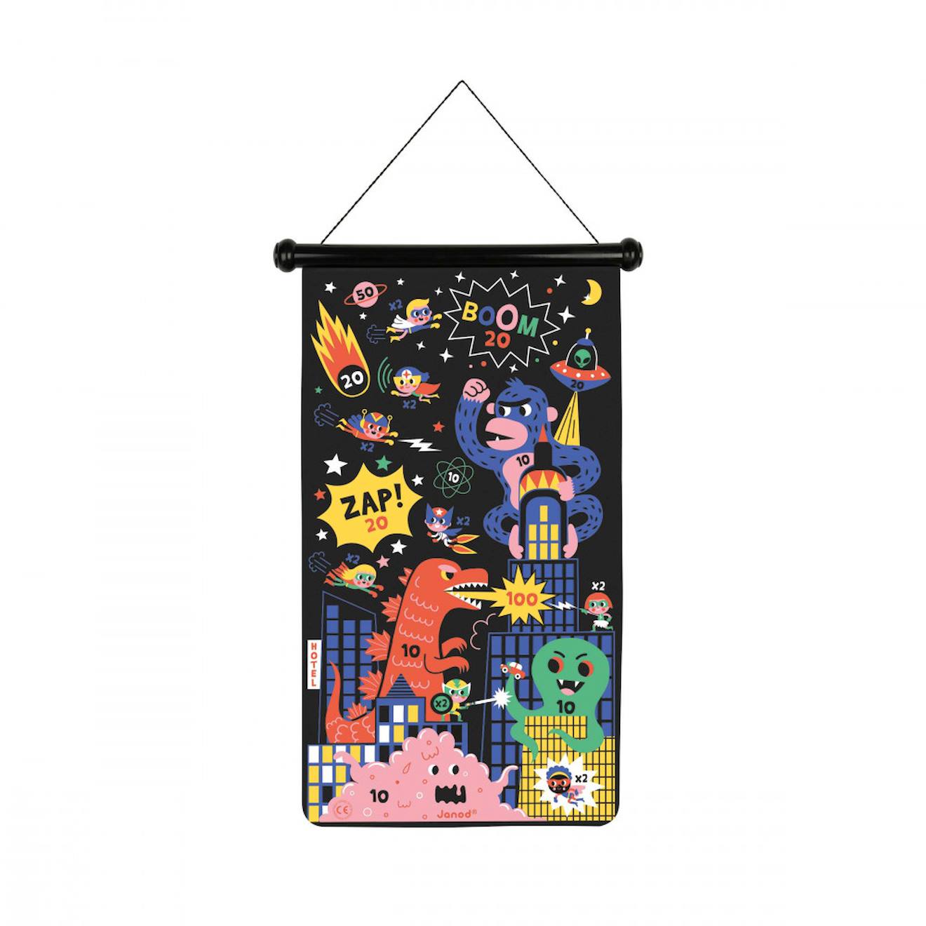 Jeu de fléchettes super heros multicolore