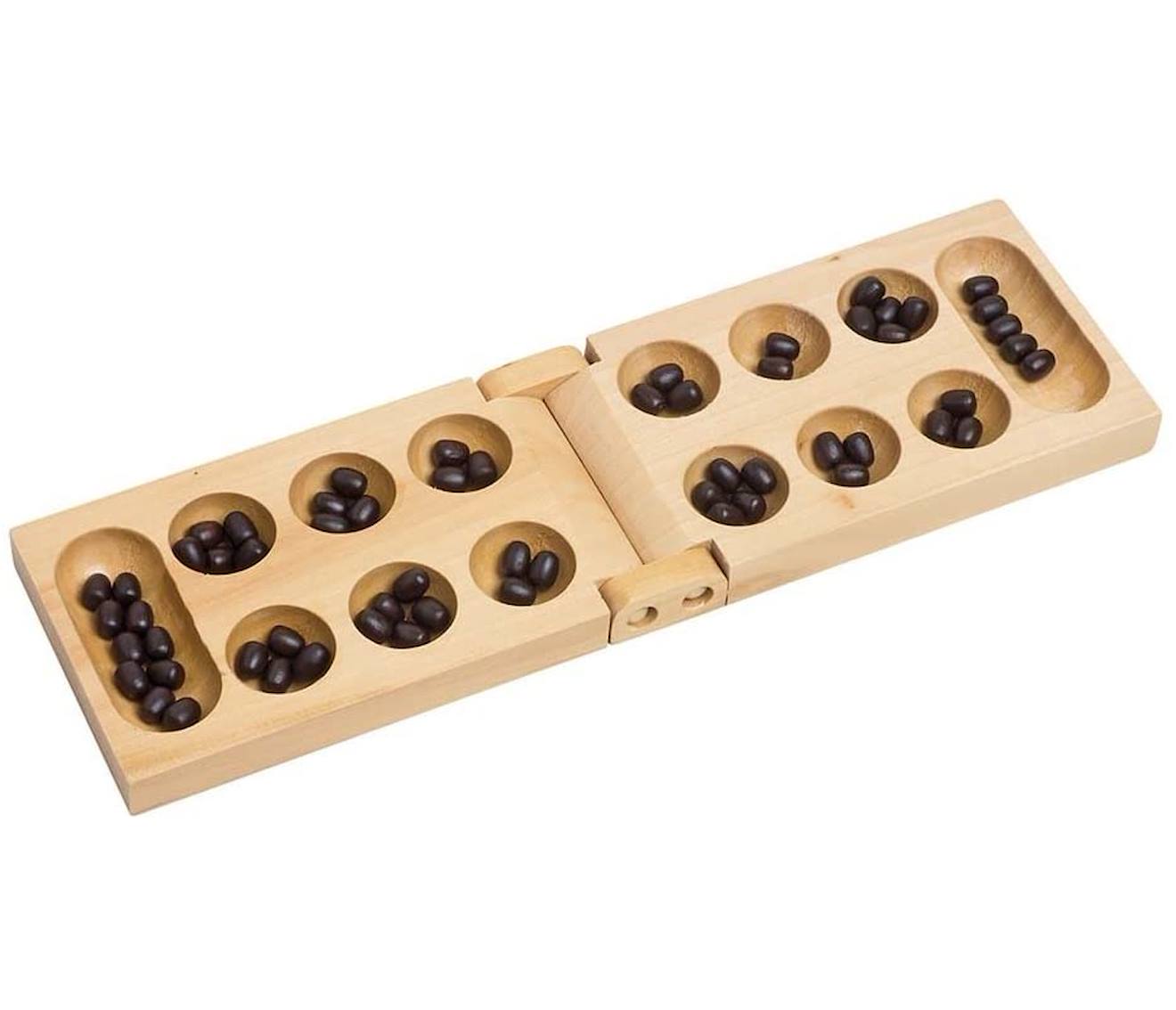 Jeu de kalaha de voyage beige