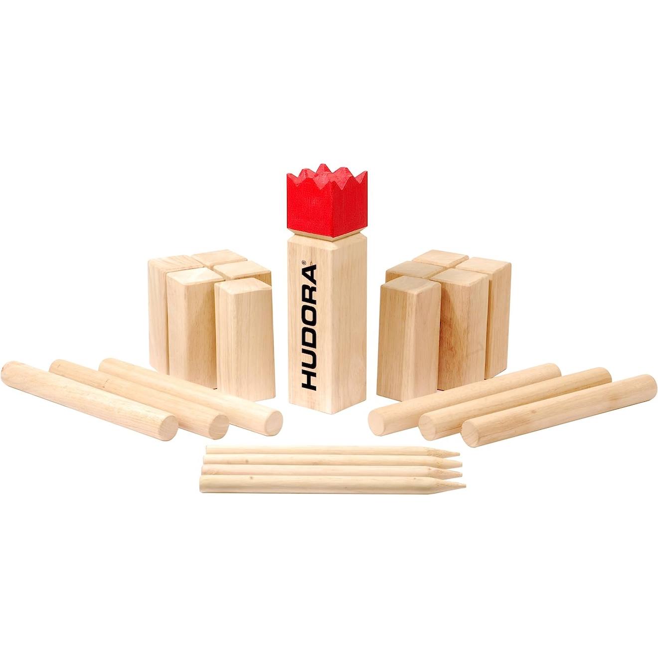 Jeu de lancer viking en bois massif brun bois